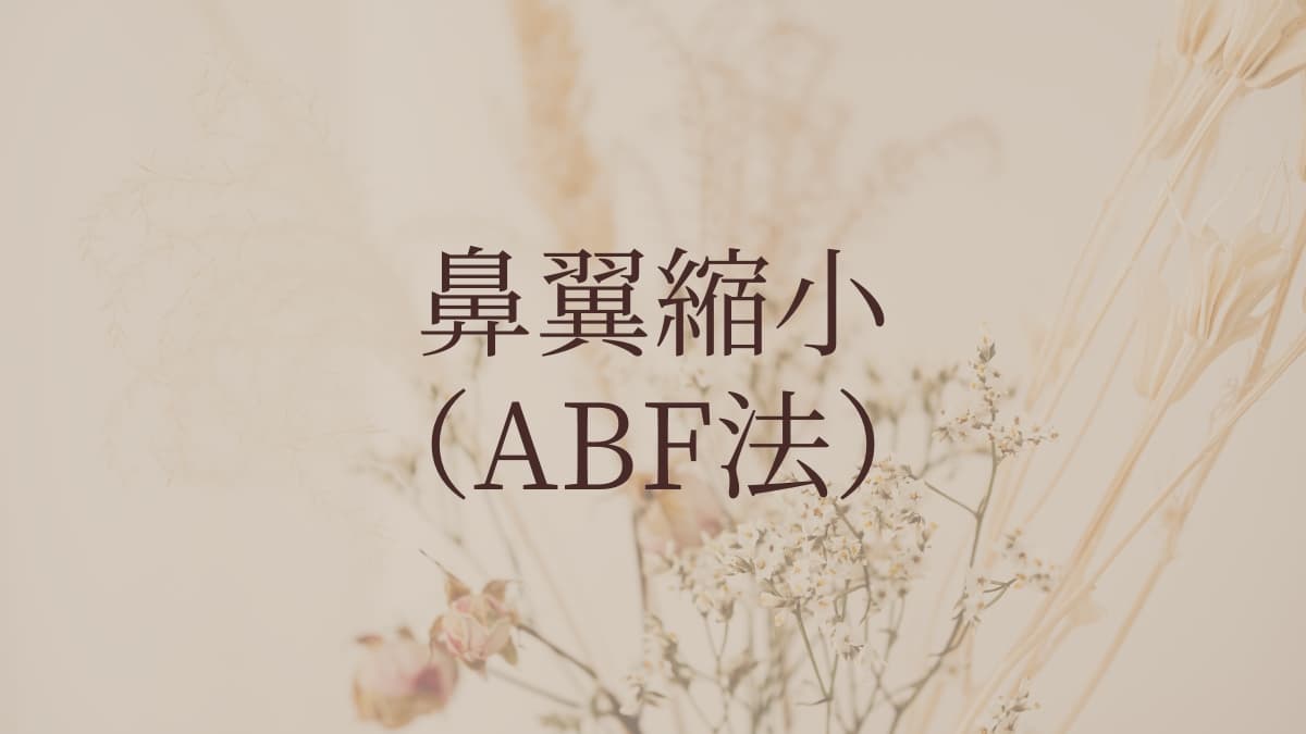 鼻翼縮小(ABF法)